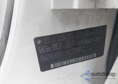 2011 BMW X6 xDrive35I z USA, uszkodzony, nr VIN 5UXFG2C50BLX09116